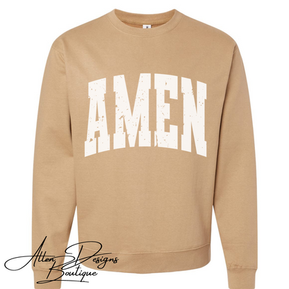 Amen Distressed Crewneck