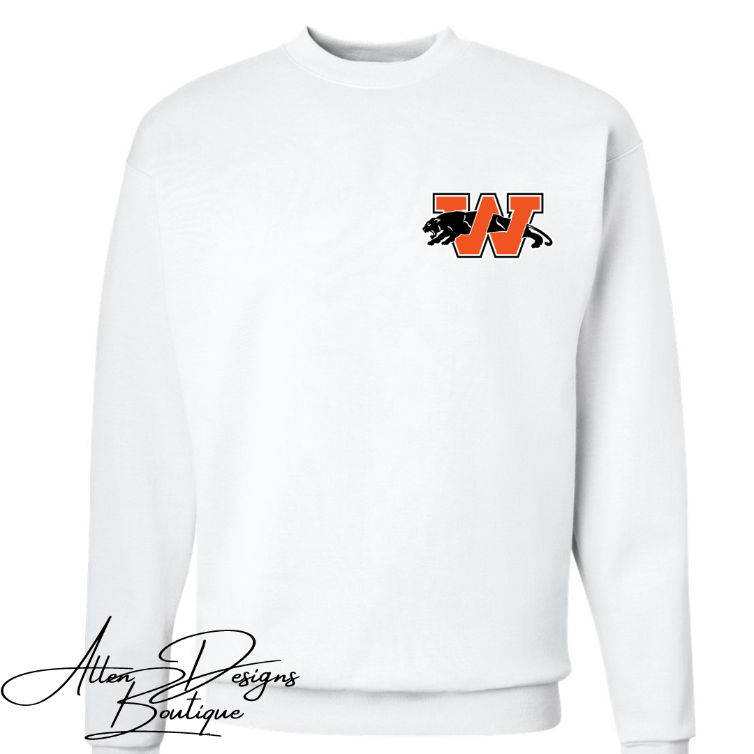 Panther Pocket Logo Crewneck Sweatshirt