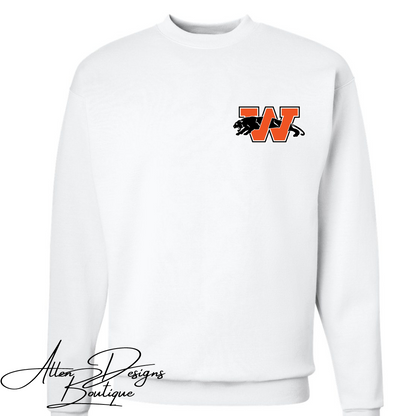 Panther Pocket Logo Crewneck Sweatshirt