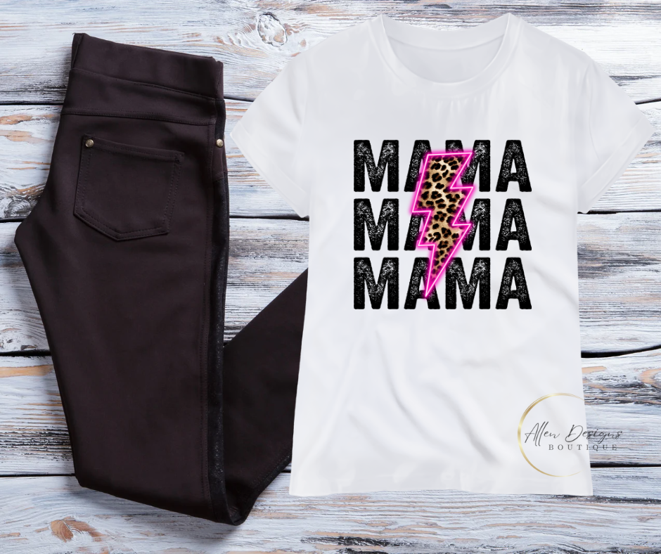 Mama Leopard Lightning Bolt